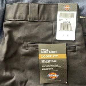 Dickies Work Pants - Loose Fit, Straight Leg.
